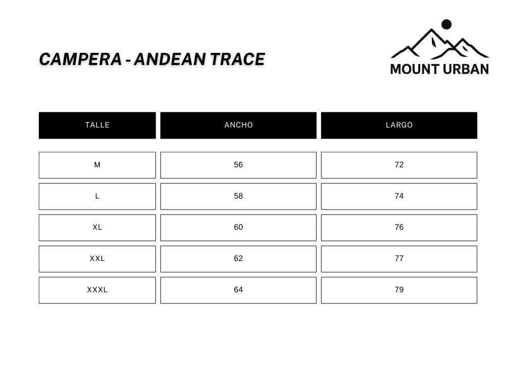 Campera de algodón - Andean Trace