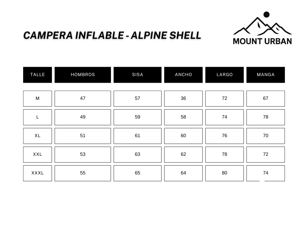 Campera Inflable con Capucha – Alpine Shell