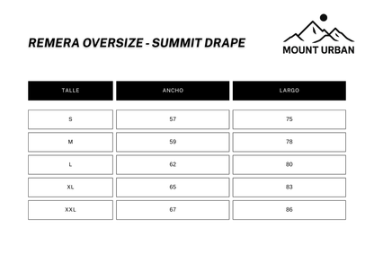 PACK 2 REMERAS OVERSIZE - SUMMIT DRAPE