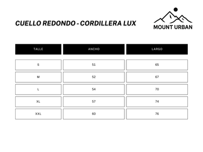 Buzo Cuello Redondo – Cordillera Lux